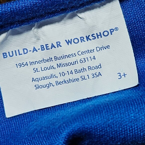 Build a Bear Happy Birthday Teddy Bear 14 inch Plush Blue T-Shirt Stuffed Animal - Picture 10 of 12